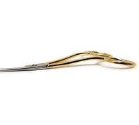 Madeira Stickschere Spezial – vergoldet, 2-fach gebogen, 10 cm – Gold