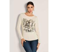 Madeleine Langarmshirt Damen Viskose weiß, 44