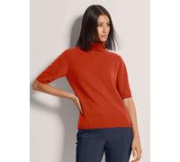 Longpullover MADELEINE "Kaschmirpullover Luxuriöser Strickpullover mit Rollkragen", Damen, Gr. 36/38, orange (dunkelorange), Obermaterial: 100% Kaschmir WS., Modern, normal, Rollkragen, Pullover Longp