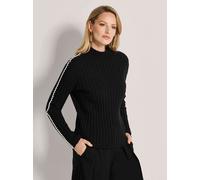 Madeleine Rippstrick-Pullover Damen Baumwolle schwarz, 48