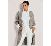 Madeleine Strickjacke Damen Baumwolle beige, 34
