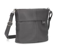 Zwei Mademoiselle.M Schultertasche 25 cm grau