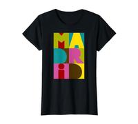 Madrid Preisgünstiges Grafik-T-Shirt, Damen, Schwarz, L