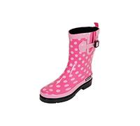MADSea Damen Gummistiefel Ocean pink Punkte Halbschaft Regenstiefel, Größe:39 EU