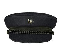 MADSea Elbsegler Premium Tuch mit Flaggenpin Pirat Jolly Roger schwarz Pin, Größe:58, Pins:Pirat Jolly Roger