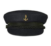 MADSea Elbsegler Premium Tuch mit Motivpin Anker goldfarben schwarz Pin, Größe:62, Pins:Anker goldfarben