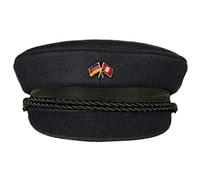 MADSea Elbsegler Premium Tuch mit Pin Deutschland Hamburg schwarz, Größe:59, Pins:D-HH