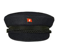 MADSea Elbsegler Premium Tuch mit Pin Hamburg Flagge schwarz, Größe:58, Pins:HH Flagge
