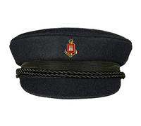 MADSea Elbsegler Premium Tuch mit Pin Hamburg Wappen Anker schwarz, Größe:59, Pins:HH Wappen Anker