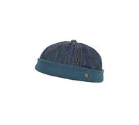 MADSea Unisex Dockercap Cap Denim Washed ohne Schirm Rollmütze als Segelmütze im Vintage-Stil für den Alltag, Farbe:Jeansblau