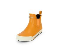 MADSea Unisex Gummistiefelette Short Story | Regenstiefel Gummistiefel Gartenschuhe Wasserdicht Segelstiefel | Kurzer Schaft Knöchelhoch, Gelb/Weiß, 44 EU