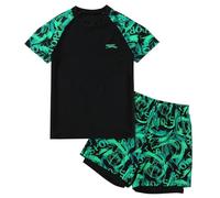 Maeau Bade-Set Kinder Junge Top+Badeshorts Uv-Schutz Badeanzug Bademode Bedruckt Badebekleidung Schwimmbekleidung Bequem 9-15 Jahre/140-190 cm
