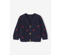 Mädchen Baby Strickjacke blau Gr. 80 von Vertbaudet