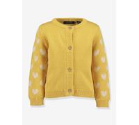 Mädchen Baby Strickjacke mit Herzen BLUE SEVEN gelb Gr. 68