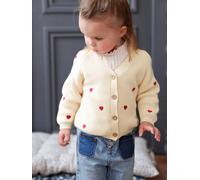 Mädchen Baby Strickjacke wollweiß Gr. 74 von Vertbaudet