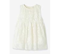 Mädchen Baby Tüllkleid mit Stickereien NBFNITUSH NAME IT wollweiß Gr. 86