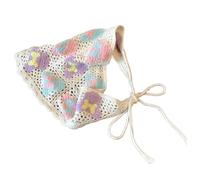 Mädchen Blumen Bandana, elegantes Kopftuch, kreatives Bandana, Haarschal, Kopfbedeckung, Geschenke, warm, bunt, Kopftuch für Damen