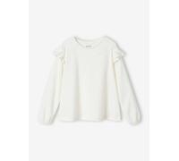 Mädchen Blusenshirt BASIC, personalisierbar wollweiß Gr. 128 von vertbaudet