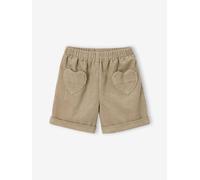 Mädchen Cord-Shorts mit Herztaschen & Dehnbund khaki Gr. 92/98 von Vertbaudet