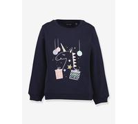 Mädchen Einhorn-Sweatshirt mit Glitzer BLUE SEVEN nachtblau Gr. 98/104