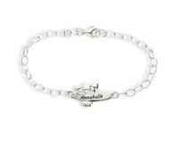 Mädchen Engel Kinder Armband 925 Silber mit oder ohne Gravur 16cm ideales Kinderarmband zur Geburt Taufe Taufgeschenk für Mädchen personalisierte Glücksbringer oder Kommunion (mit Gravur)