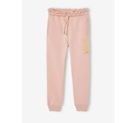 Mädchen Jogginghose mit Motiv am Bein, Recycling-Polyester rosa Gr. 140 von vertbaudet