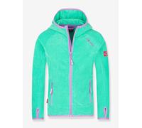 Mädchen Kapuzen-Fleecejacke SANDEFJORD TROLLKIDS türkis Gr. 98/104
