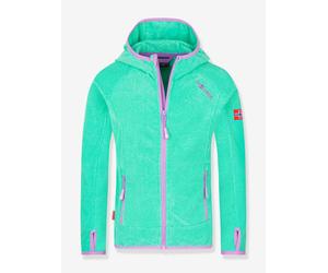 Mädchen Kapuzen-Fleecejacke SANDEFJORD TROLLKIDS türkis Gr. 98/104