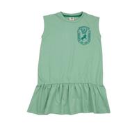 Mädchen Kleid - Hellgrün aus Bio-Baumwolle, ärmellos, locker fallend, bequem, sommerlich & kombinierbar | Walkiddy Blau 140