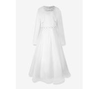 Mädchen Kommunionkleid & Bolero mit Perlen & Strass Happy Girls weiß Gr. 146