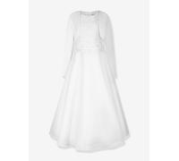 Mädchen Kommunionkleid mit besticktem Oberteil & Bolero Happy Girls weiß Gr. 140