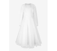 Mädchen Kommunionkleid mit Perlen & offener Bolero Happy Girls weiß Gr. 146