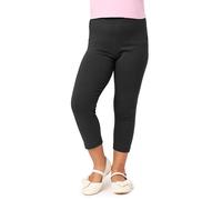 Mädchen Leggings 3/4 aus Baumwolle MS10-226 PP3 Schwarz 134 134 Schwarz