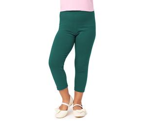 Mädchen Leggings 3/4 aus Baumwolle MS10-226 PP3 Smaragdgrün 134 134 Smaragdgrün