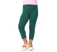 Mädchen Leggings 3/4 aus Baumwolle MS10-226 PP3 Smaragdgrün 146 146 Smaragdgrün