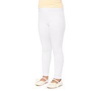Merry Style Mädchen Lange Leggings aus Baumwolle MS10-225 (Weiß, 122 cm)
