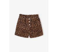 Mädchen Paperbag-Shorts aus Cord braun leo Gr. 92/98 von Vertbaudet