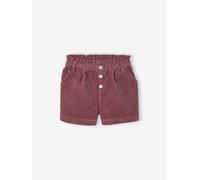Vertbaudet Mädchen Paperbag-Shorts aus Cord Malve 146/152