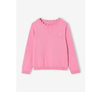 Mädchen Pullover BASIC, personalisierbar pfingstrose Gr. 146/152 von vertbaudet