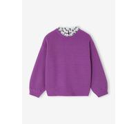 Mädchen Pullover mit Volantkragen Geschwister-Capsule violett Gr. 140 von vertbaudet