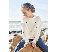 Mädchen Pullover wollweiß Gr. 116 von vertbaudet