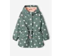 Mädchen Regenjacke mit Zauber-Trick aqua gänseblümchen Gr. 134 von vertbaudet