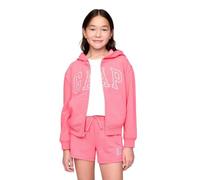Mädchen Relaxed Gap Logo Zip Sweatshirt Pink, rosa rose, XXL