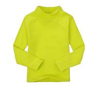 Mädchen Rollkragen einfarbig T-Shirt Warmes weiches Basic Top Kleinkind unter Schichtstück Kinder Classics weicher Baumwolle Langarm-Shirt (Mint Green, 2-3 Years)