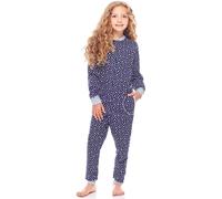 Mädchen Schlafanzug Jumpsuit MS10-186 PP2 Marine Sterne Melange 158-164 158-164 Marine Sterne Melange