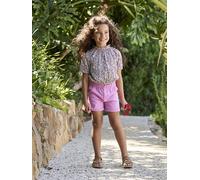 Mädchen Shorts mit Dehnbund BASIC violett Gr. 158 von vertbaudet