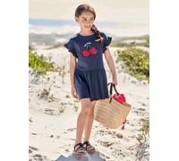 Mädchen Sommerkleid mit 3D-Motiv blau Gr. 128 von vertbaudet