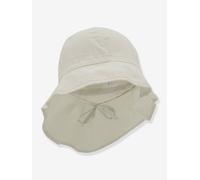 Mädchen Sonnenhut mit Nackenschutz maximo weiß Gr. 51 cm