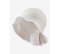 Mädchen Sonnenhut STRUKTUR Sterntaler weiß Gr. 53 cm