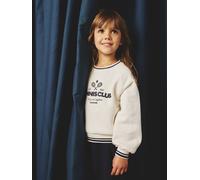 Mädchen Sport-Sweatshirt mit Recycling-Polyester wollweiß Gr. 146/152 von Vertbaudet
